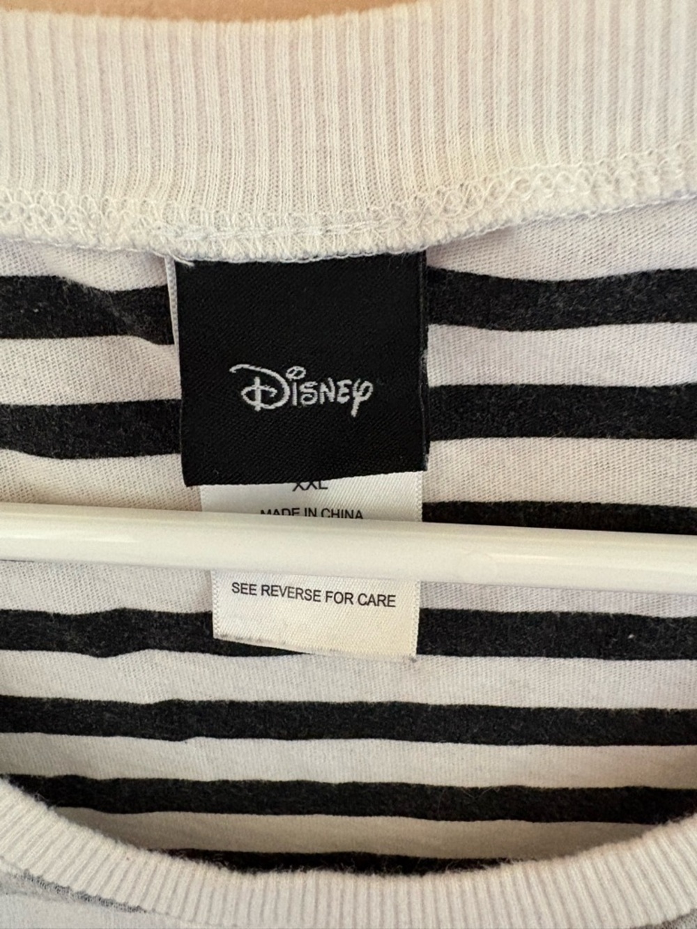 Disney Striped Crewneck Shirt - Black & White - Picture 3 of 6